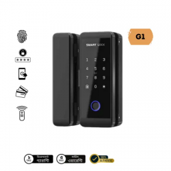 G1 Smart Glass Door Lock with Fingerprint, Card, and TT Lock App Control