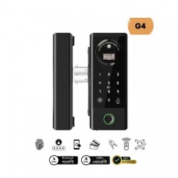 G4 WiFi Smart Glass Door Lock With Fingerprint