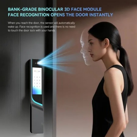 L18 Premium 3D Face Unlock Smart Door Lock