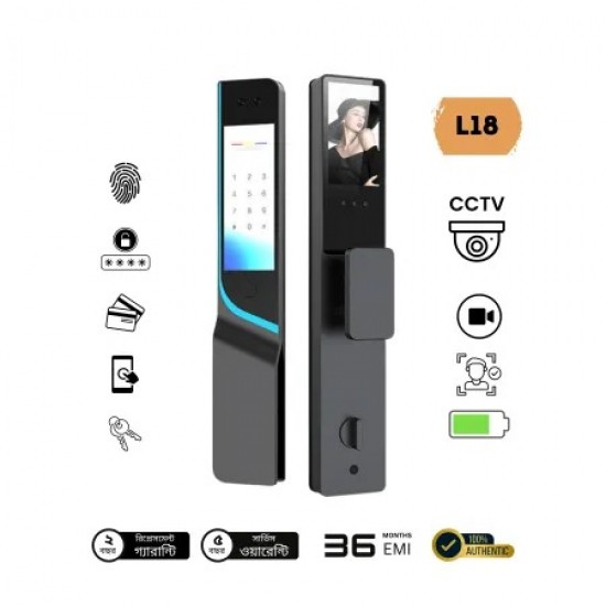 L18 Premium 3D Face Unlock Smart Door Lock